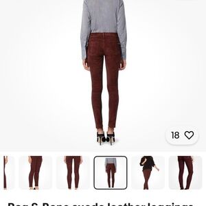 Rag & bone leather leggings sz 26